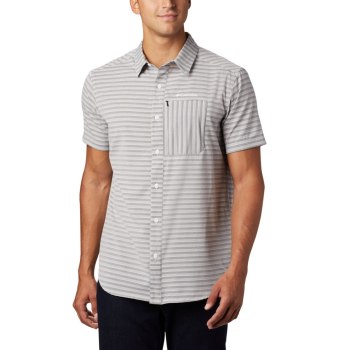 Pánské Košile Columbia Twisted Creek II Short Sleeve Tall Černé Proužek WQXTJH827